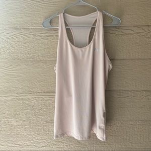 Under Armour Light Pink Mesh Racerback Tank Top